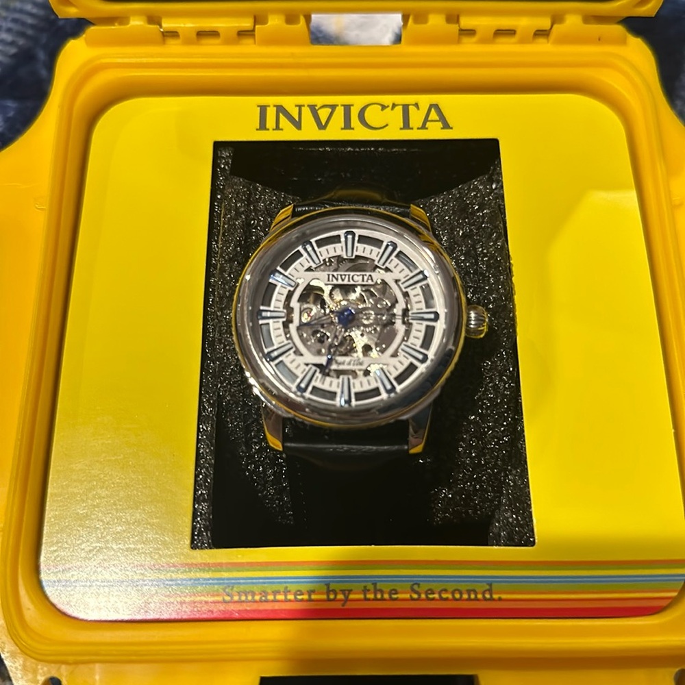 Invicta Men's 22610 Objet D Art Analog Automatic Self Wind Black Watch NIB